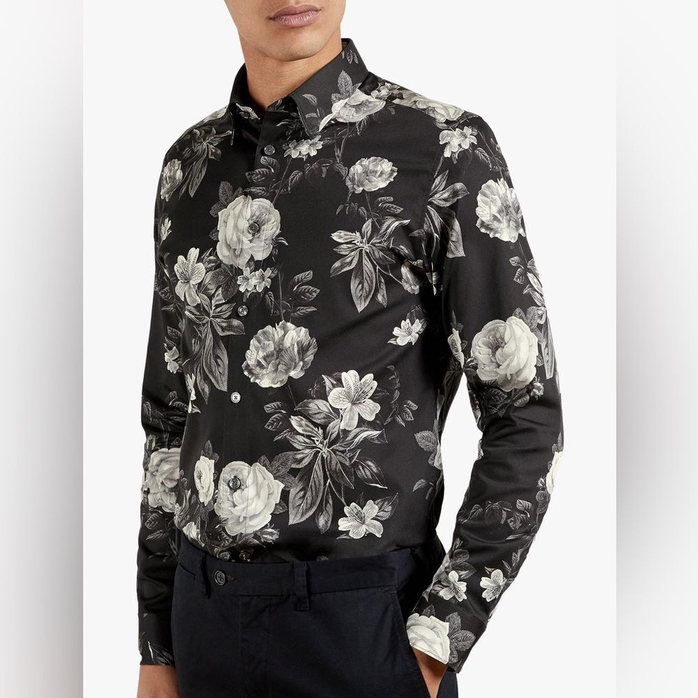 Ted Baker Eclair Floral Print Shirt NEW w/ tag Ted Baker Size 3 Medium